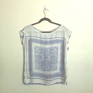 Forever 21 Blue/White Blouse